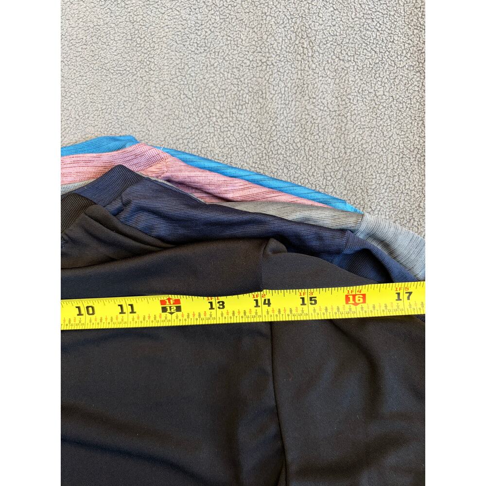 TEK GEAR Dry Tek Performance 5 Shirts Small Lot Blue Red Gray Black Running 5pc - Picture 9 of 11